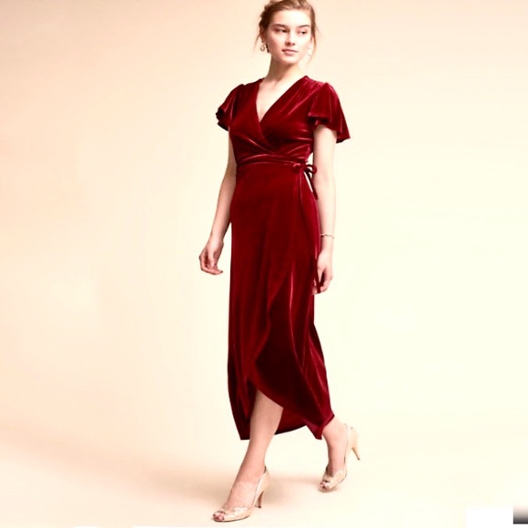 bhldn thrive velvet dress